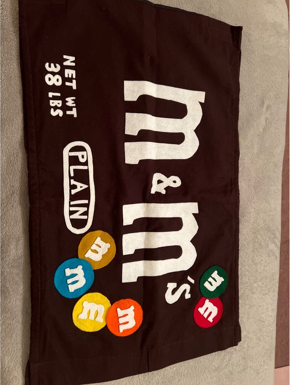 M&M's Themed costume with Colorful Felt Design